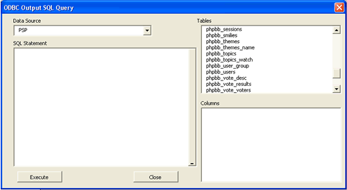 SQL,ODBC,Query,Database